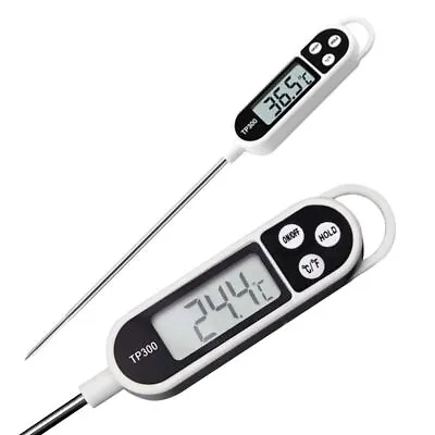 £3.66 • Buy Digital Food Thermometer Temperature Probe Meat Cooking Jam Sugar BBQ Turkey