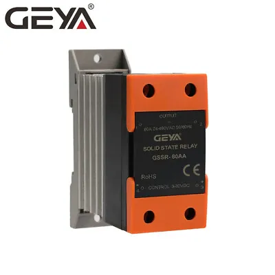 Solid State Relay SSR-10/25/40/60/80/100/120AA 70-280VAC To 24-480VAC &Heat Sink • $22.09