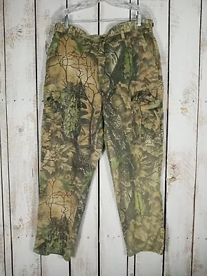 Vintage USA Camo Camoflauge Oak Country Cargo Pants Size 36 Men's Hunting 36x31 • $18.50