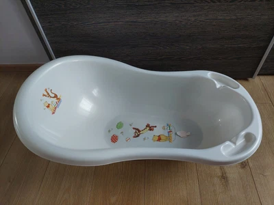 £10 • Buy Disney Winnie The Pooh Large Baby Boy Girl Infant Bath Tub Cream W Drainage Plug