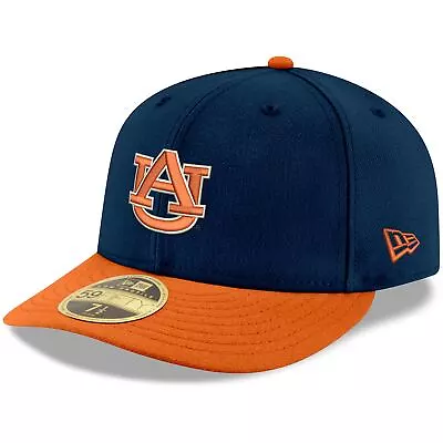 Men's New Era Navy/Orange Auburn Tigers Basic Low Profile 59FIFTY Fitted Hat • $27.74