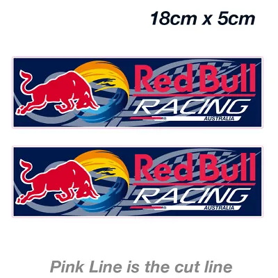 RED BULL Racing Australia Slap Logo Laptop  Car  Vinyl  Sticker  • $7