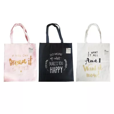 3PK Cotton Shopping Bags Reusable Eco Grocery Carry Bag Storage Tote Handbags • $19.95