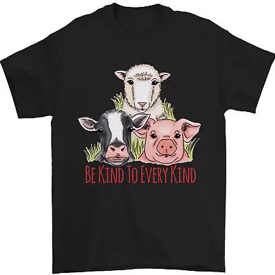 Vegan Kind To Ever Kind Vegetarian Mens T-Shirt 100% Cotton • $13.03