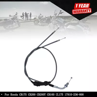 New Throttle Cable Gray For Honda CB175 CB200 CB200T CB160 CL175 17910-236-000 • $9.56