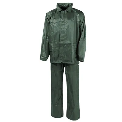 $39.95 • Buy MFH 2-Piece Rain Suit Military Outdoor Hunting Jacket Trousers Trekking Olive