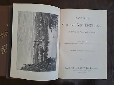 James Grant:   Old And New Edinburgh  1882 (3 Vols) • £145