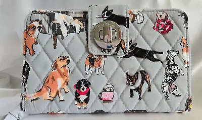 Vera Bradley RFID Turnlock Wallet Dog Show • $34