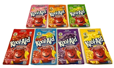 £5.99 • Buy KOOL AID - POWDER DRINK MIX 7 X ASSORTED SACHETS  - VARIETY MIX PACK -USA IMPORT