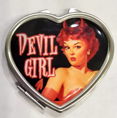 Retro Devil Girl Pin-up Compact Mirror Retro-a-go-go Dark Horse 2010 • $16.95