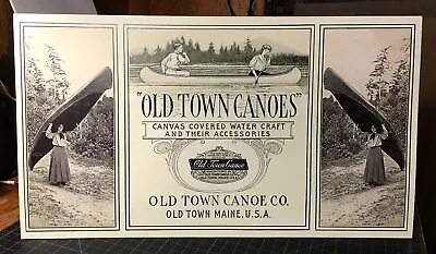 $24 • Buy REPRODUCTION OLD TOWN CANOE CO. Advertising Standing Die Cut