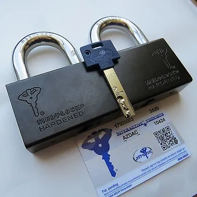 2 Pcs On Same Key Mul-t-lock C-13 Keyed Alike High Security Padlock 1/2  Shackle • $272.09