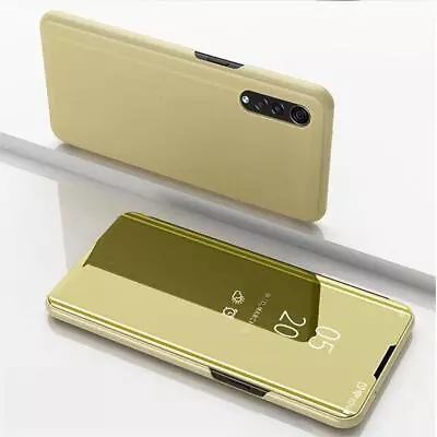 For LG Velvet 5G V60 V50 K61 K52 Leather Cover Mirror Phone Case Flip Stand • $13.63