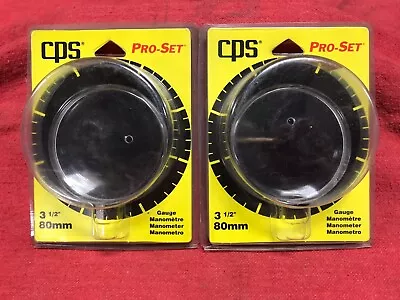 $12.95 • Buy CPS Pro-set 80mm Manifold Guage Snap-in Clear Lens Replacement Set Of Two