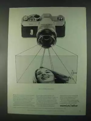 1967 Mamiya/Sekor 1000TL Camera Ad - Blue Sky • $19.99