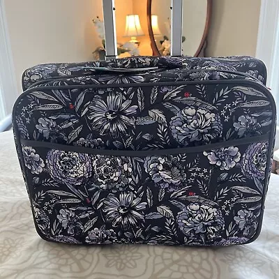 Vera Bradley ~ Iconic Rolling Work Luggage Bag~ Lavender Bouquet • $109