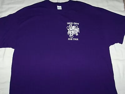 Zac Brown Band Local Crew 2018 Tour T-shirt--xl--purple Preowned • $14
