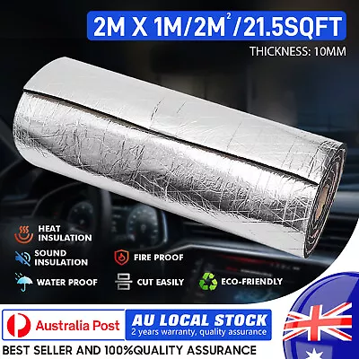 2m X 1m Sound And Heat Proofing Car Sound Deadener Insulation Underlay Mat • $42.26