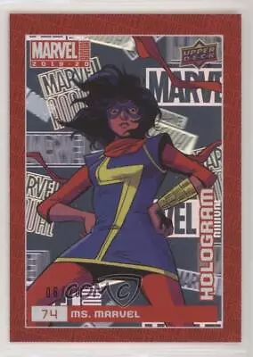 2019-20 Upper Deck Marvel Annual Hologram 6/20 Ms Marvel #74 07yb • $81.04