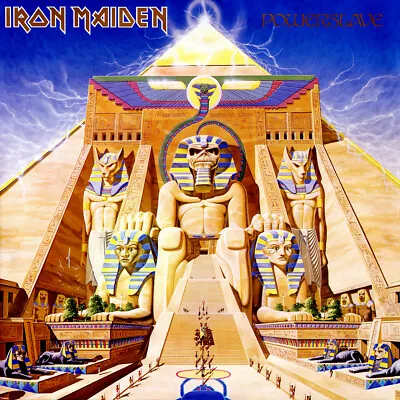 IRON MAIDEN Powerslave BANNER HUGE 4X4 Ft Tapestry Fabric Poster Flag Art Eddie • $24.99