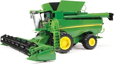 $125 • Buy NEW TOMY John Deere S690 Combine With Corn And Draper Head