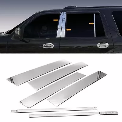 For 1997-2017 Lincoln Navigator Stainless Steel Chrome Pillar Post Trims 6PCS • $44.99