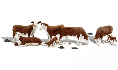 Woodland Scenics A2767 O Scale Figures - Herford Cows • $25.99