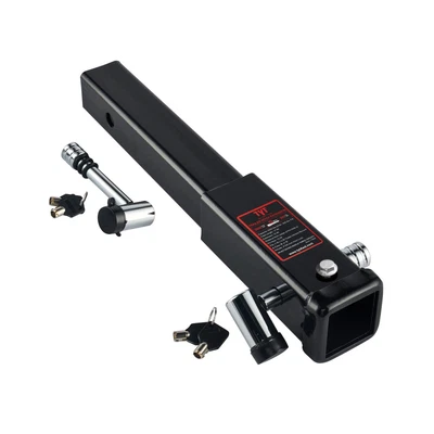 $58.99 • Buy 12  Trailer Hitch Extension For 2  Receiver With 2 Sets Hitch Pin Lock, 4000 Lbs