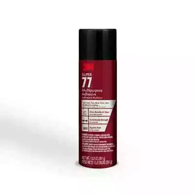 $26.98 • Buy 3M Super 77 Multipurpose Spray Adhesive, 13.8 Oz - FREE SHIPPING
