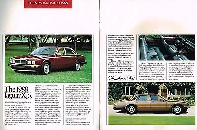 $8.99 • Buy 1988 Jaguar Brochure / Catalog: XJ-6,VANDEN PLAS,XJS,Convertible,S,XJ6:free Ship