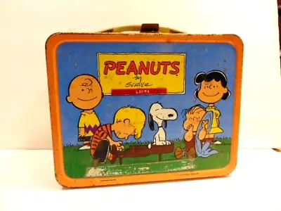 Old Peanuts By Schultz Metal Lunch Box By King- Seeley Thermos Co. (no Thermos) • $28.99