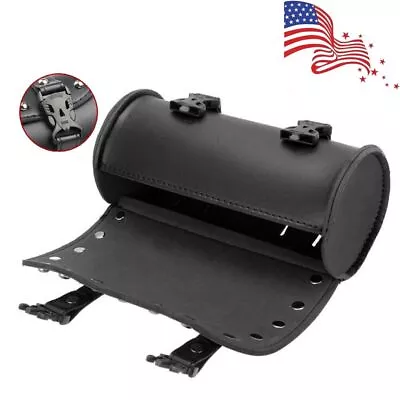 Motorcycle Front Fork Tool Bag Front Fork Handlebar Saddlebag Storage Pouch PU • $11.20