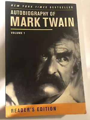 AUTOBIOGRAPHY OF MARK TWAIN - Volume 1 Reader’s Edition Twain Papers 2012 Book. • $9.85