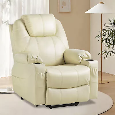 Elderly Electric Power Lift Recliner Chair With Massage Technical Cloth Recliner • $312.14