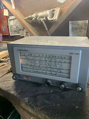 Vintage Hallicrafters S-38D Reciever TESTED Works Ham Radio Short Wave CD • $95