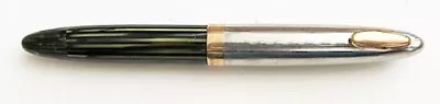 Vintage Sheaffer Lifetime Triumph Nib White Dot Fountain Pen Green Stripes • $69