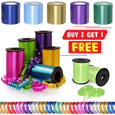 £4.29 • Buy SALE Helium Balloon String TIE Curling RIBBON MULTI Colour Ribbon BALLON ROLL UK