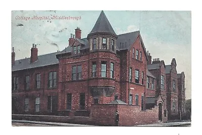 Vintage Postcard Cottage Hospital Middlesbrough. Duplex Cds MIDDLESBOROUGH 1906 • £3.50