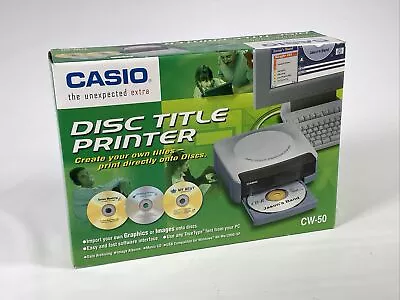 Casio Disc Title Printer CW-50 New In Box • $99.95