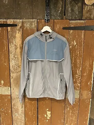 Technicals Float Hooded Jacket Coat Grey Men's Size Medium Full Zip Pockets Logo • £19.99