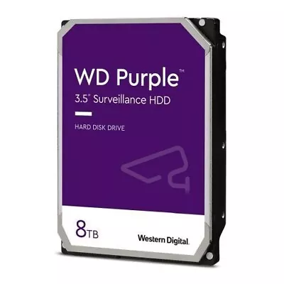 Western Digital WD84PURZ WD Purple 8TB 3.5  Surveillance HDD 5640RPM 128MB Ca... • $366