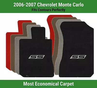 Lloyd Velourtex Front Mats For '06-07 Monte Carlo W/SS Letters Black On Silver • $138.99