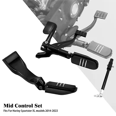 Mid Control Kit Foot Peg Lever Fit For Harley Sportster 48 XL 883 1200 2014-23 • $128.99