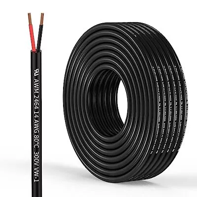 14 Gauge 2 Conductor Electrical Wire 14AWG Electrical Wire Stranded PVC Cord Oxy • $24.83