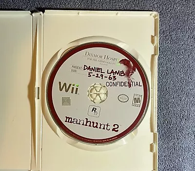 Manhunt 2 (Nintendo Wii 2007) Disc Only  Tested - VERY GOOD Horror Survival • $6.99