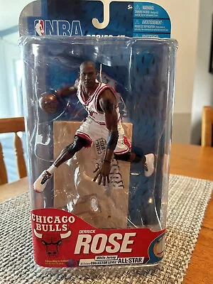 DERRICK ROSE McFarlane Series 17 Chicago Bulls NBA  #75/100 WHITE JERSEY Variant • $249.99