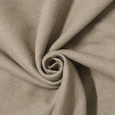 Rustic Linen Ronda Natural 280cm Fabric Textured Natural Furnishings Per Metre • £1.99