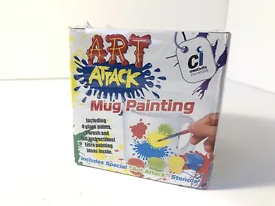 ART ATTACK PAINTING CREATIVE KIDS TV RETRO SHOW PAINT YOUR OWN MUG - Collectable • £7