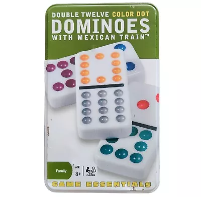 Mexican Train Game Double Twelve Color Dot Dominoes Game Essentials • $14.99