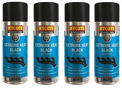 4x Black High Temperature Spray Paint VHT Upto 650°C For Engine Exhaust 400ml • $34.10